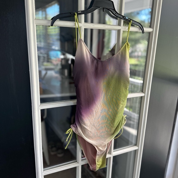 Zara Ruched Tie Dye Swimsuit - Picture 2 of 9